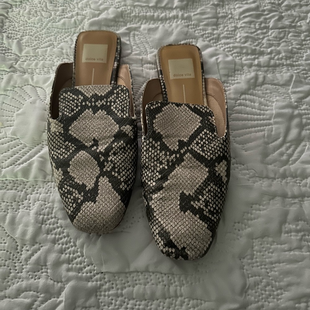 Dolce Vita Snake Print Women's Mules